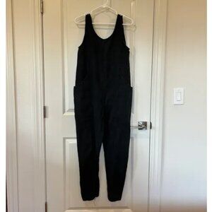 Elizabeth Suzann Clyde Jumpsuit Black Linen S-R **Read Description**